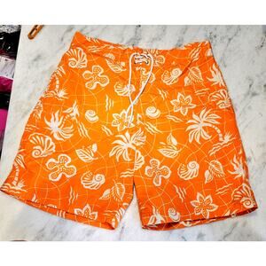 Polo Sport Ralph Lauren Hawaiian floral Y2K Vintage Board Shorts Swim Trunks 36